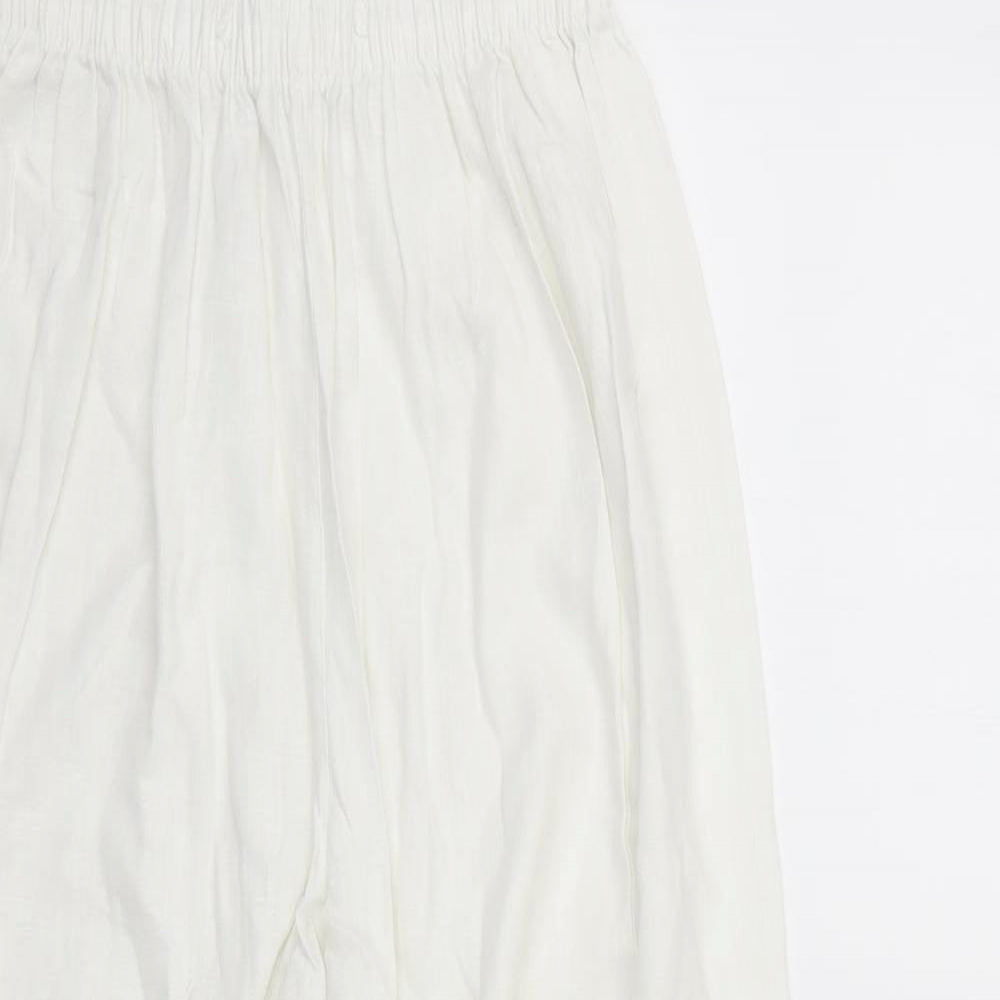 Saloos Womens White   Trousers  Size 14 L23 in