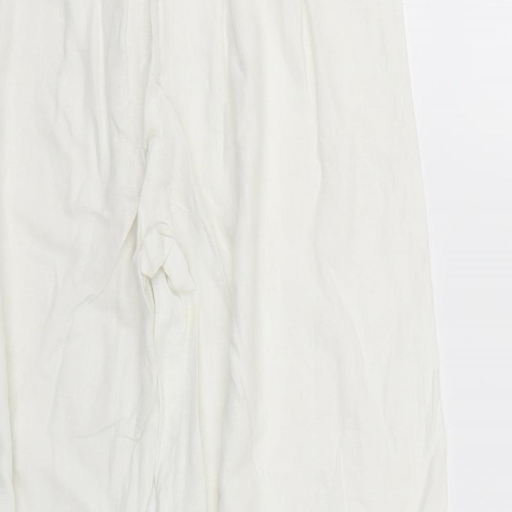 Saloos Womens White   Trousers  Size 14 L23 in