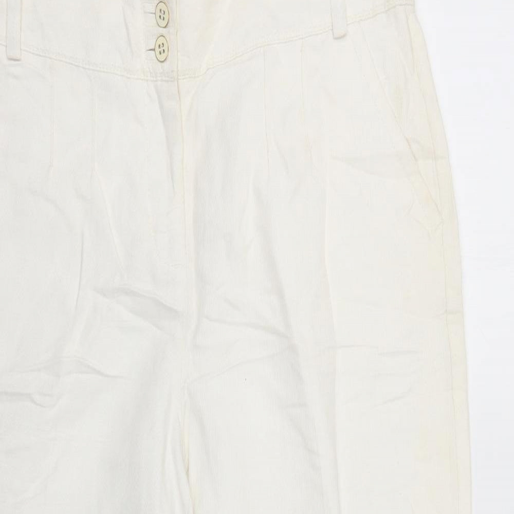 Per Una Womens Beige   Trousers  Size 16 L28 in