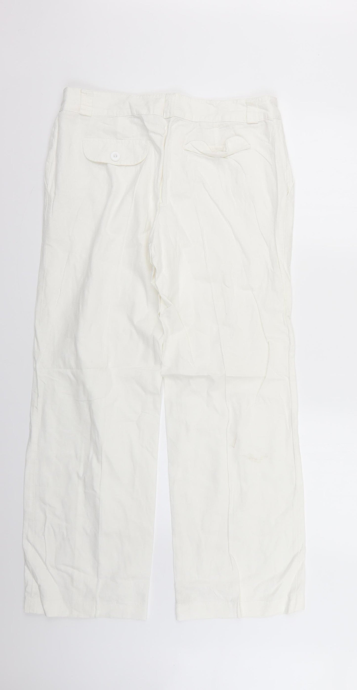 Bravissimo Womens White   Trousers  Size 12 L27 in