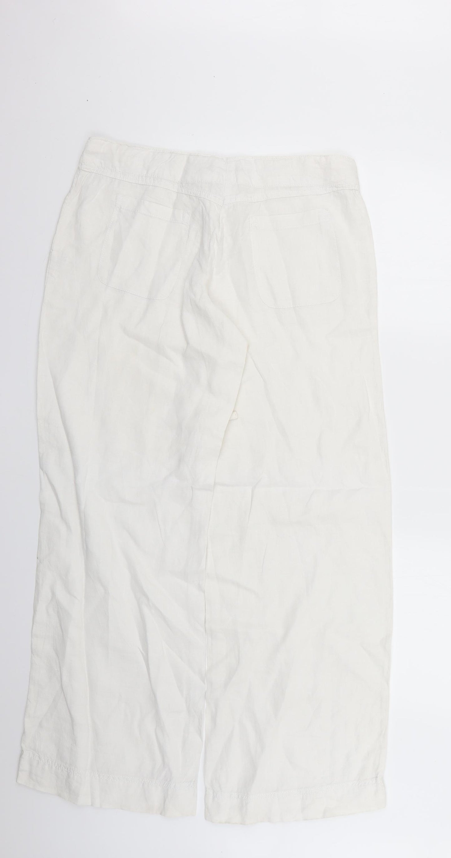 Atmosphere Womens White   Trousers  Size 10 L25 in