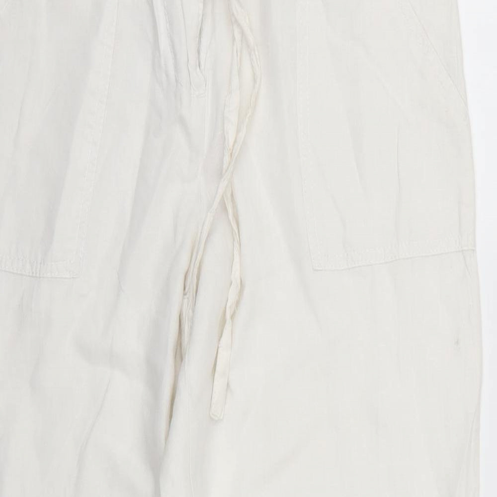 Atmosphere Womens White   Trousers  Size 10 L25 in
