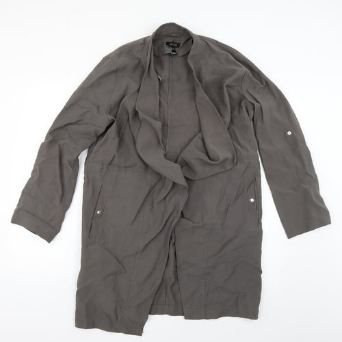 New Look Womens Grey   Overcoat Coat Size 14