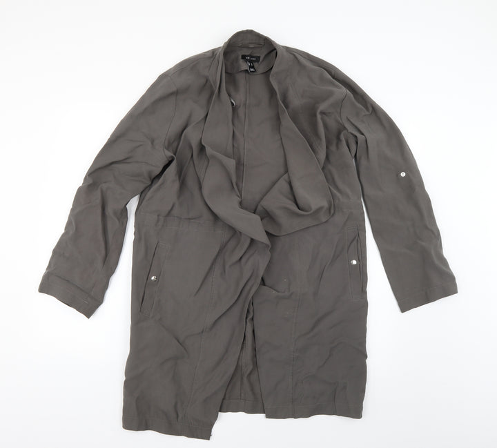 New Look Womens Grey   Overcoat Coat Size 14