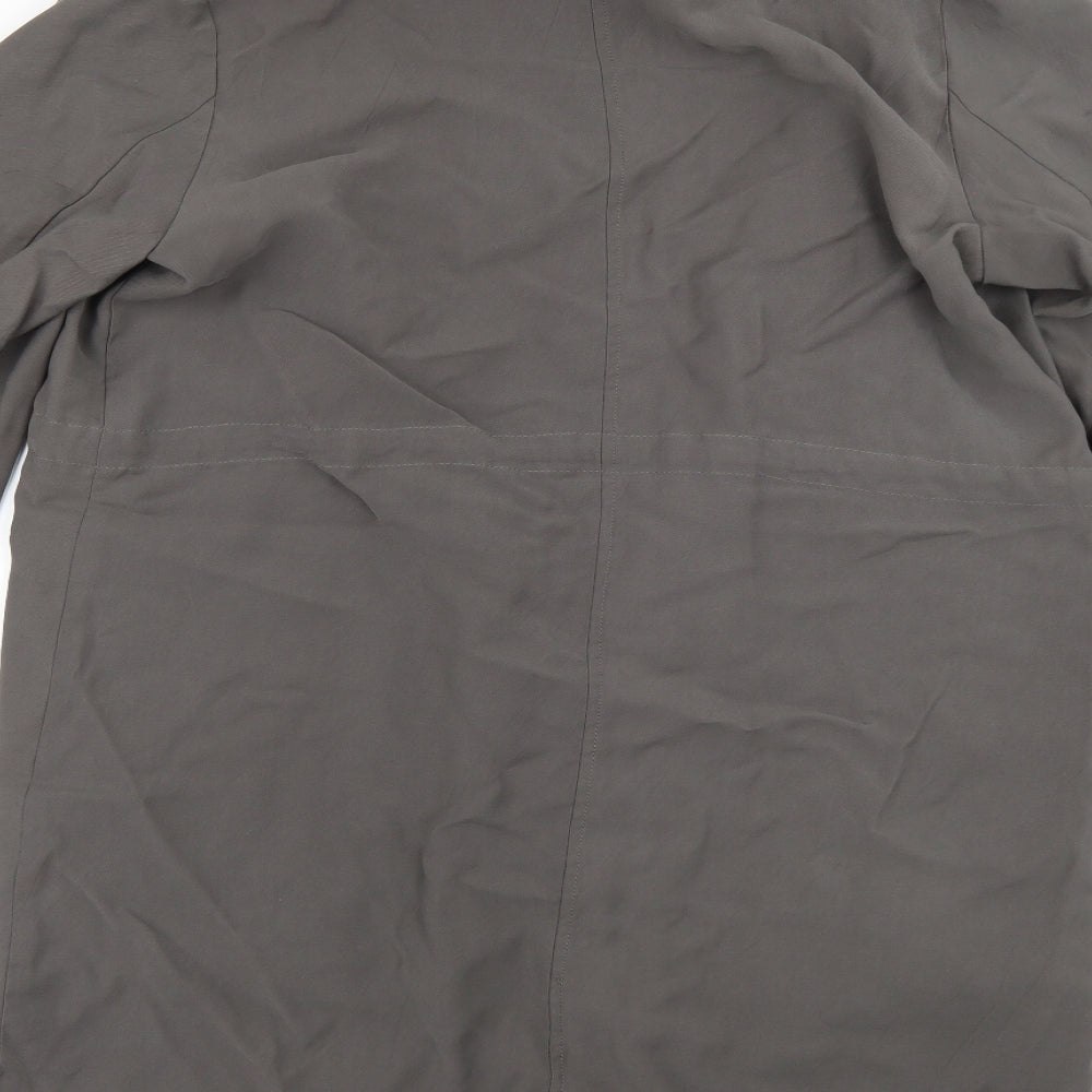 New Look Womens Grey   Overcoat Coat Size 14