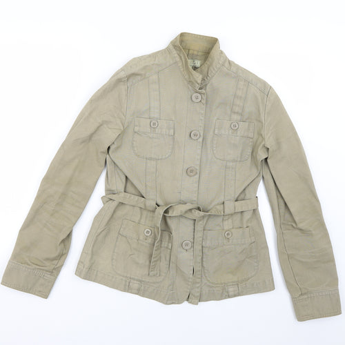 alibi Womens Beige   Overcoat Coat Size 10