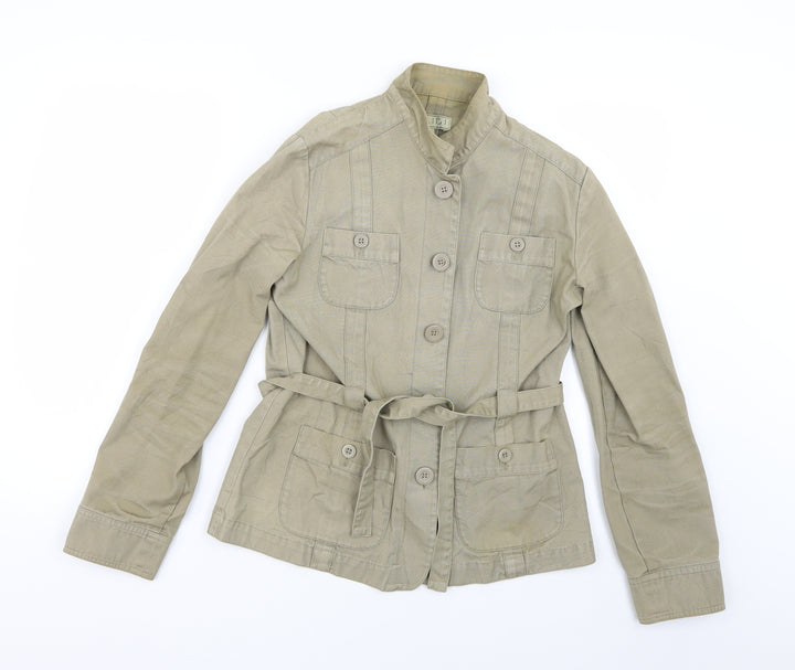 alibi Womens Beige Overcoat Coat Size 10
