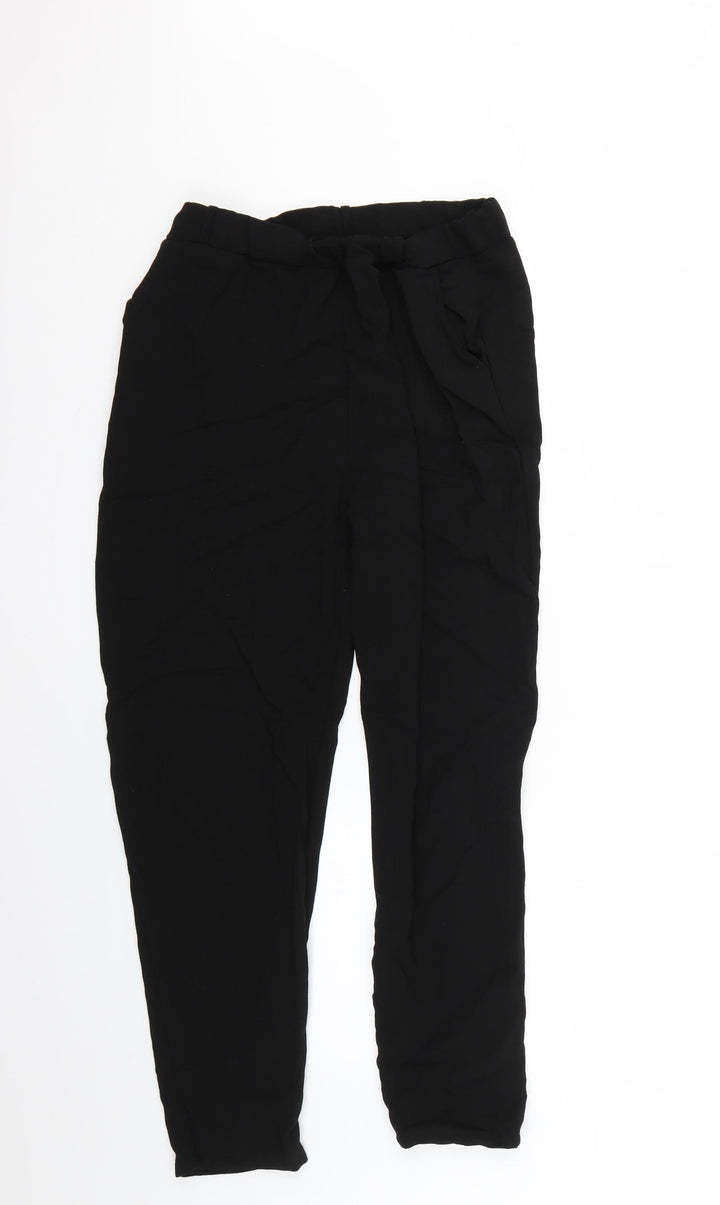 Boohoo Womens Black   Trousers  Size 12 L24 in