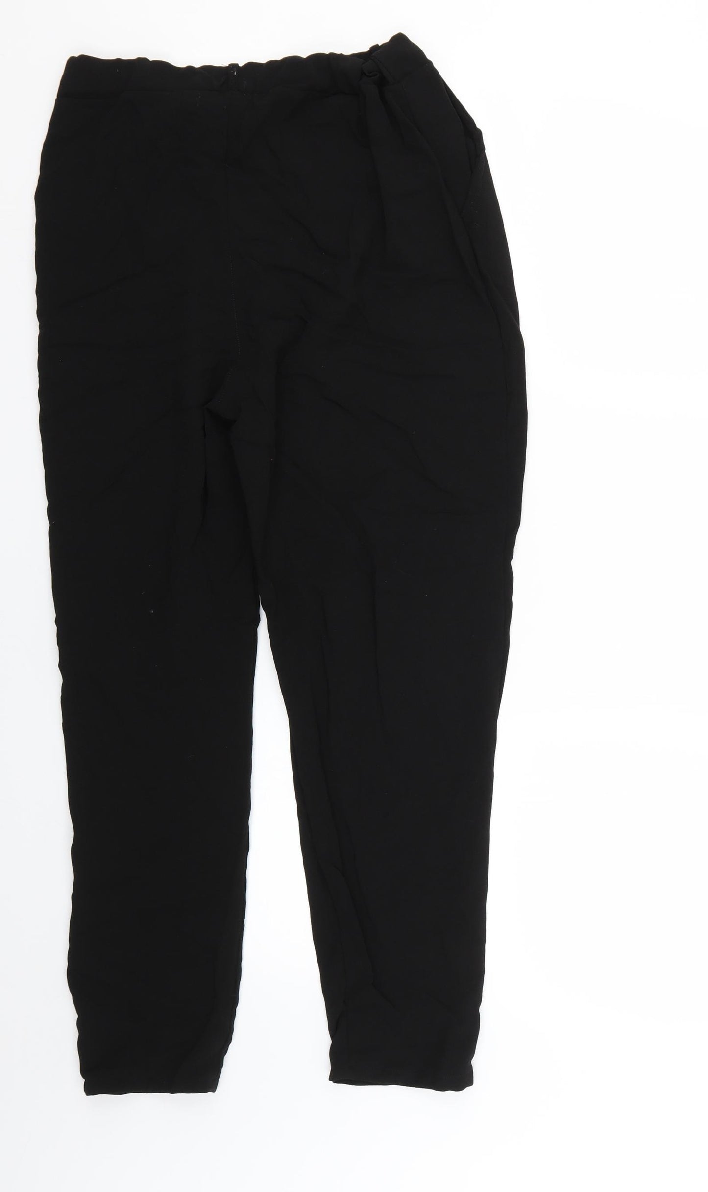 Boohoo Womens Black   Trousers  Size 12 L24 in
