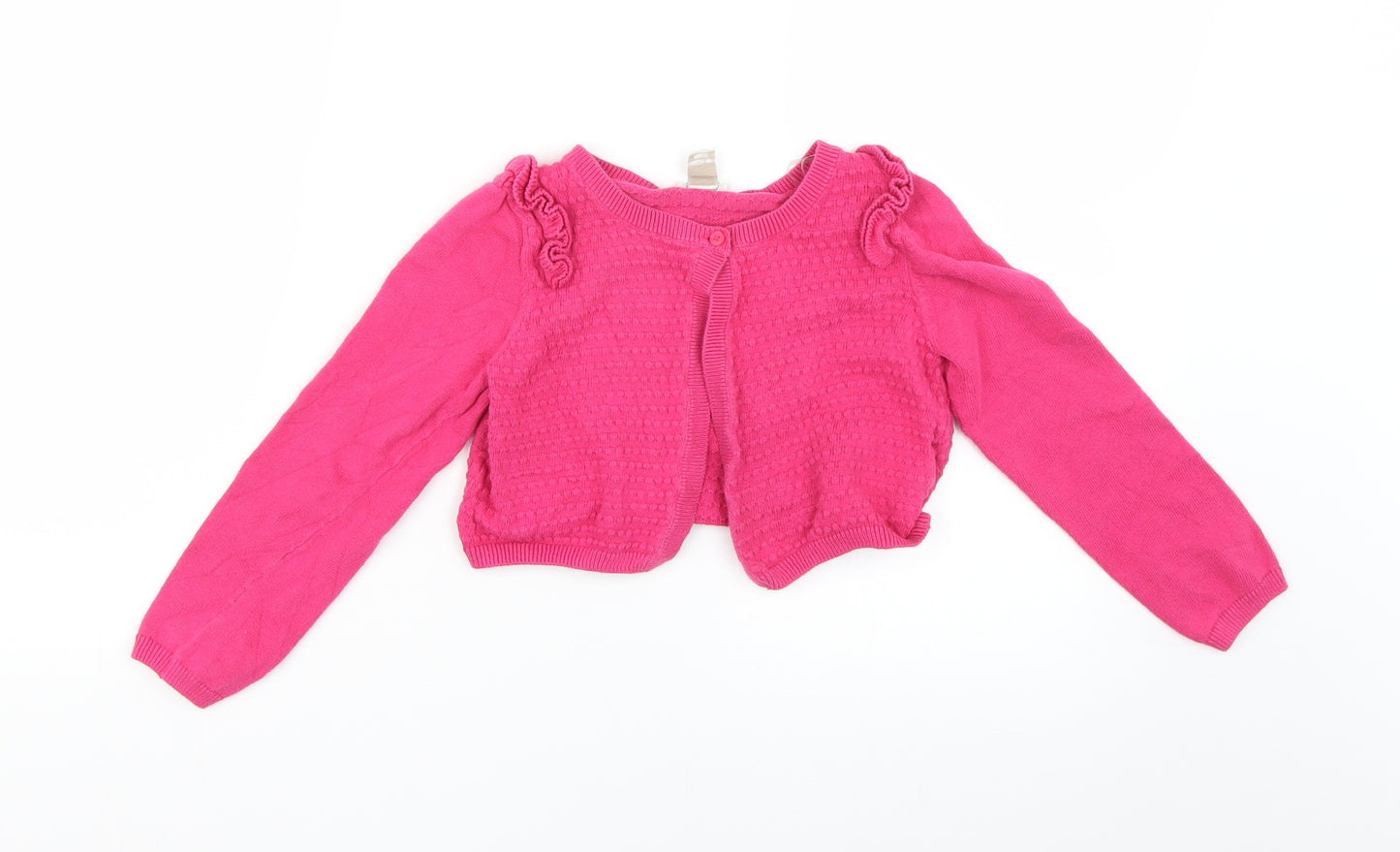 Monsoon Girls Pink   Cardigan Jumper Size 7-8 Years