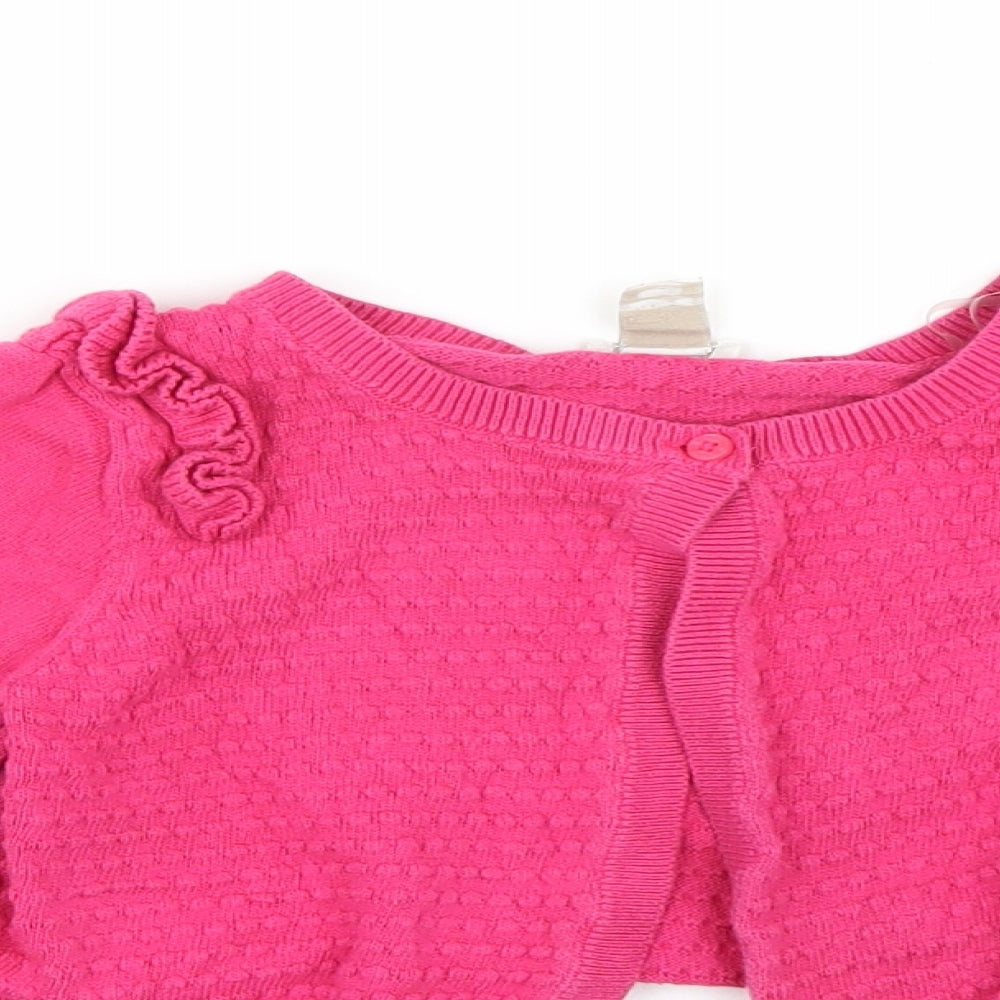 Monsoon Girls Pink   Cardigan Jumper Size 7-8 Years