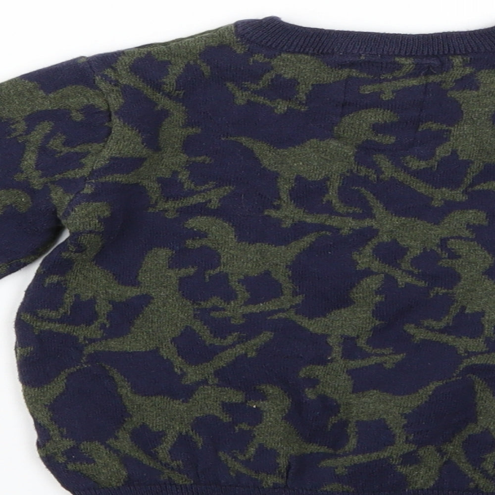 F&F Boys Multicoloured Camouflage  Pullover Jumper Size 3-4 Years