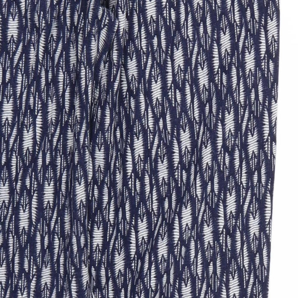 NEXT Womens Multicoloured Geometric  Trousers  Size 12 L28 in