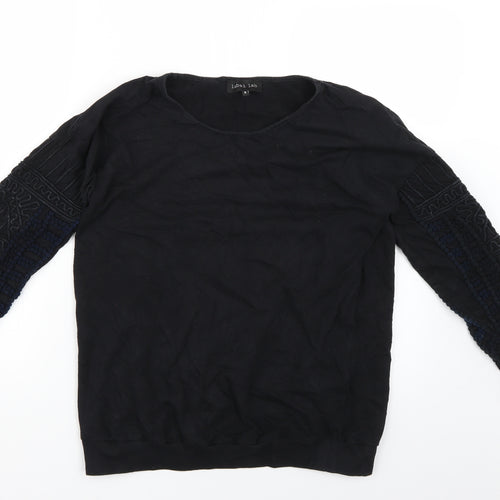 Label Lab Womens Black   Pullover Jumper Size 8