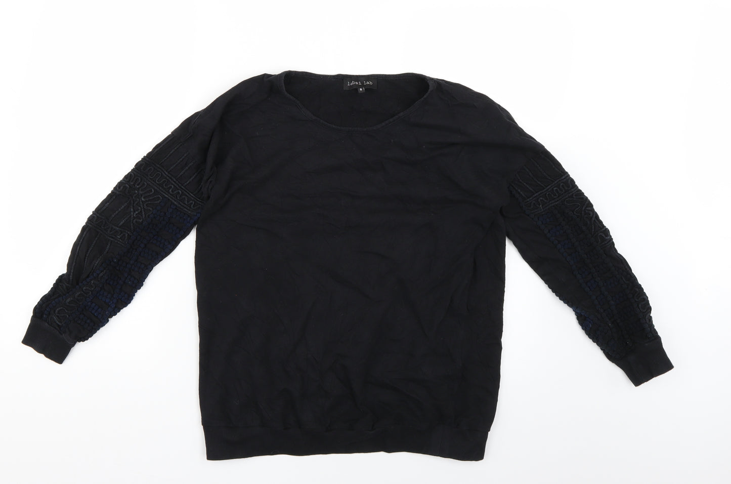 Label Lab Womens Black   Pullover Jumper Size 8