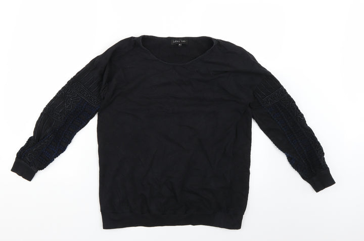 Label Lab Womens Black   Pullover Jumper Size 8