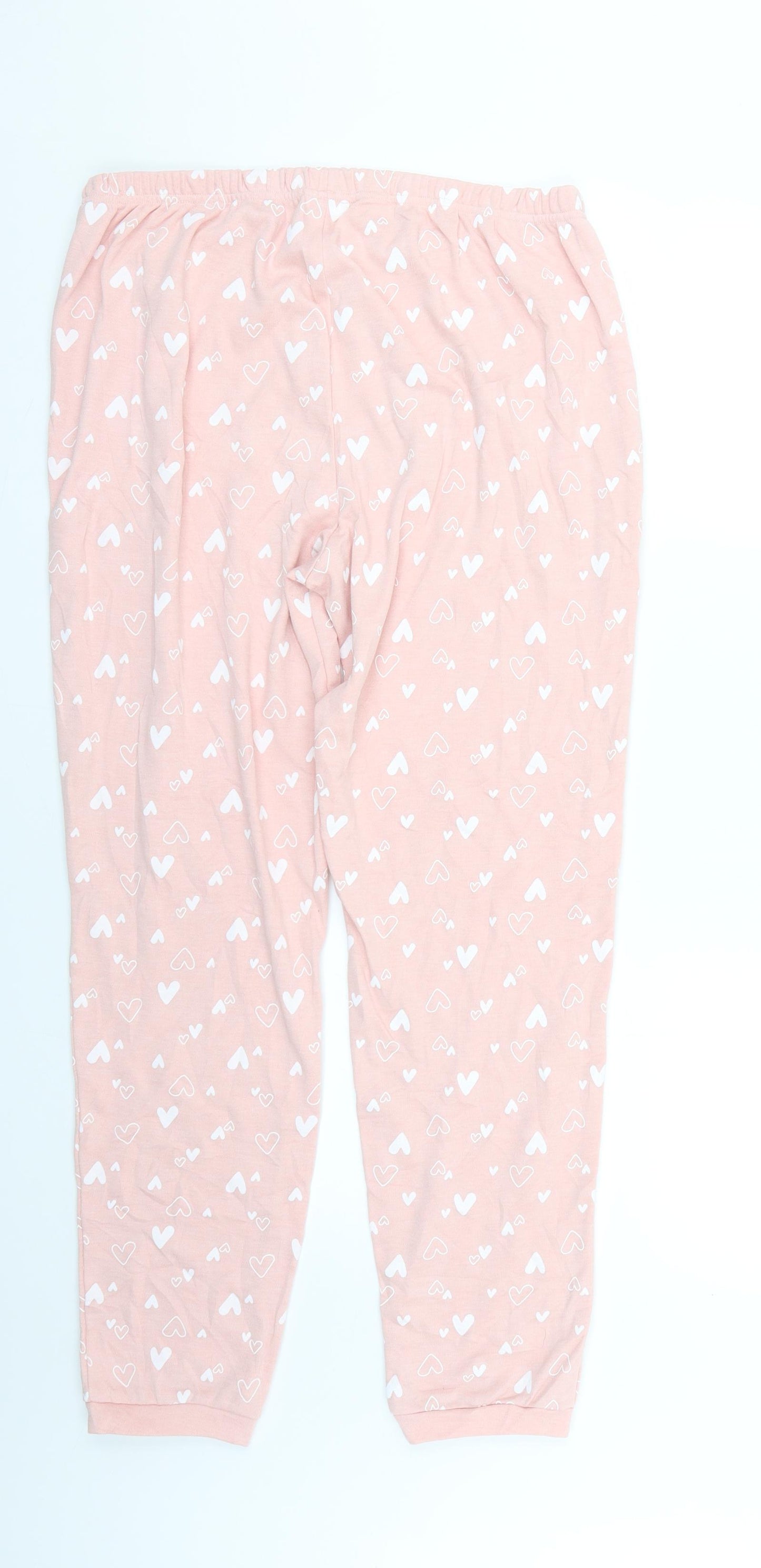 Preworn Womens Pink Geometric   Pyjama Pants Size L