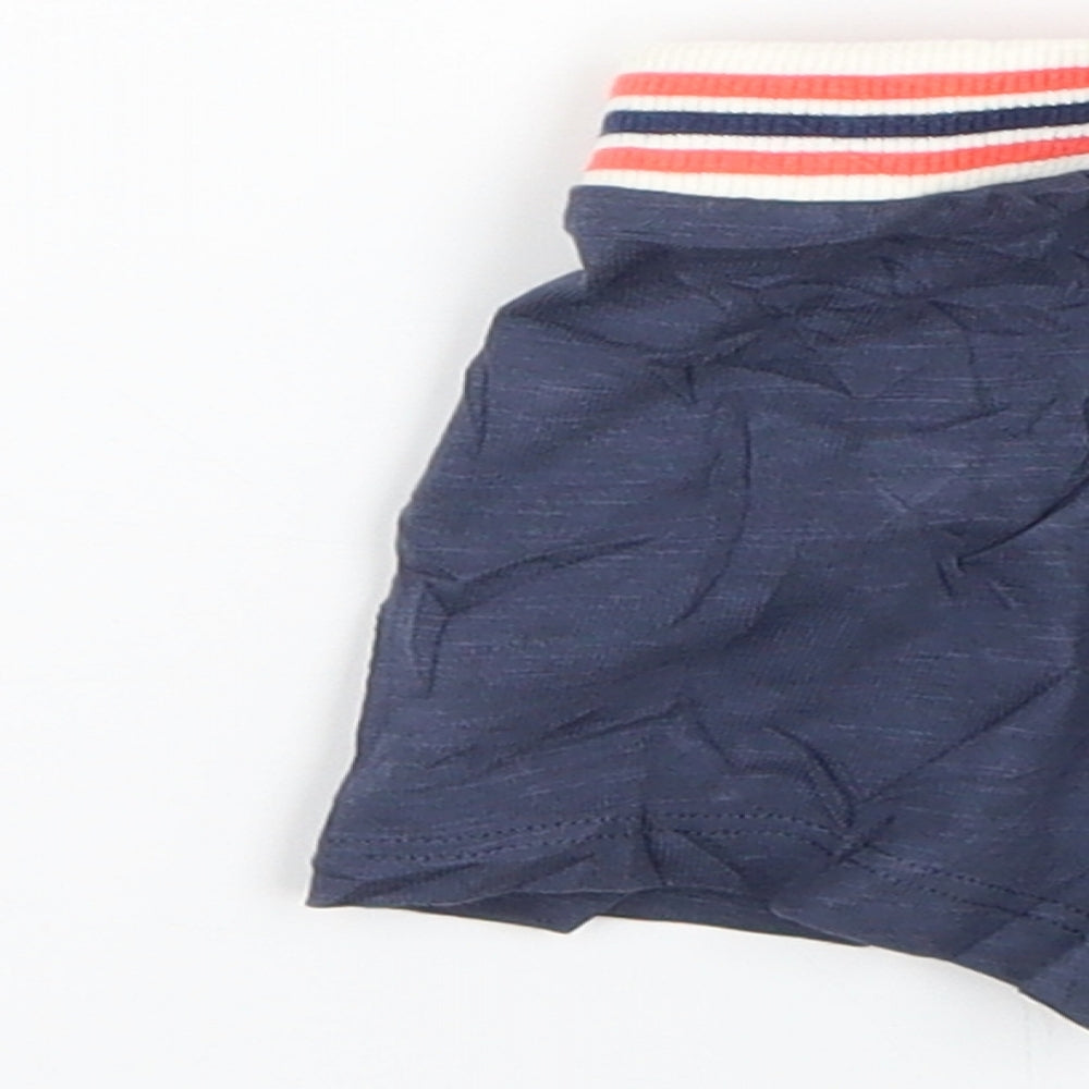 Marks and Spencer Baby Blue Striped  Cropped Trousers Size 0-3 Months