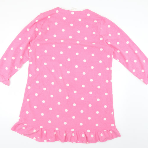 Preworn Womens Pink Polka Dot  Babydoll Dress Size 18