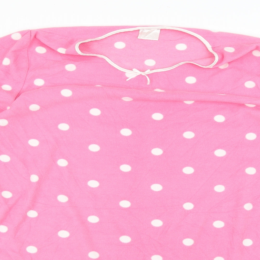 Preworn Womens Pink Polka Dot  Babydoll Dress Size 18