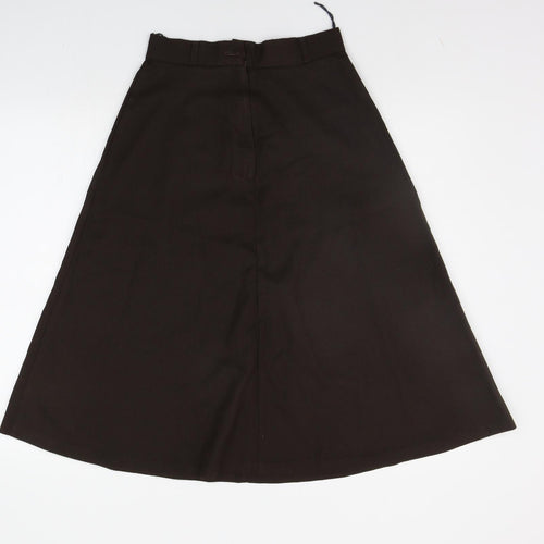 Preworn Womens Brown   A-Line Skirt Size 24 in