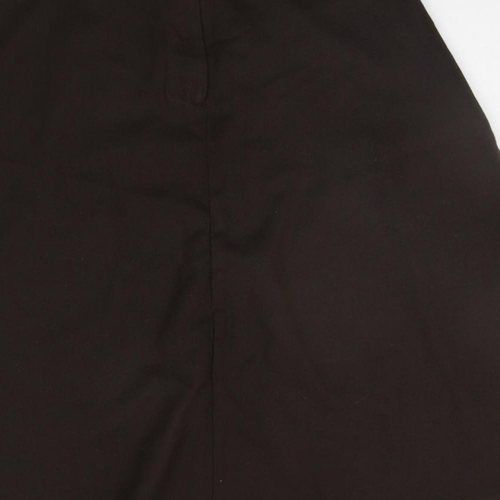 Preworn Womens Brown   A-Line Skirt Size 24 in