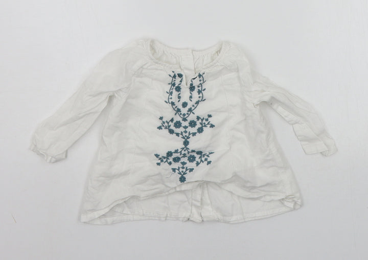 Marks and Spencer Baby White Basic Button-Up Size 9-12 Months