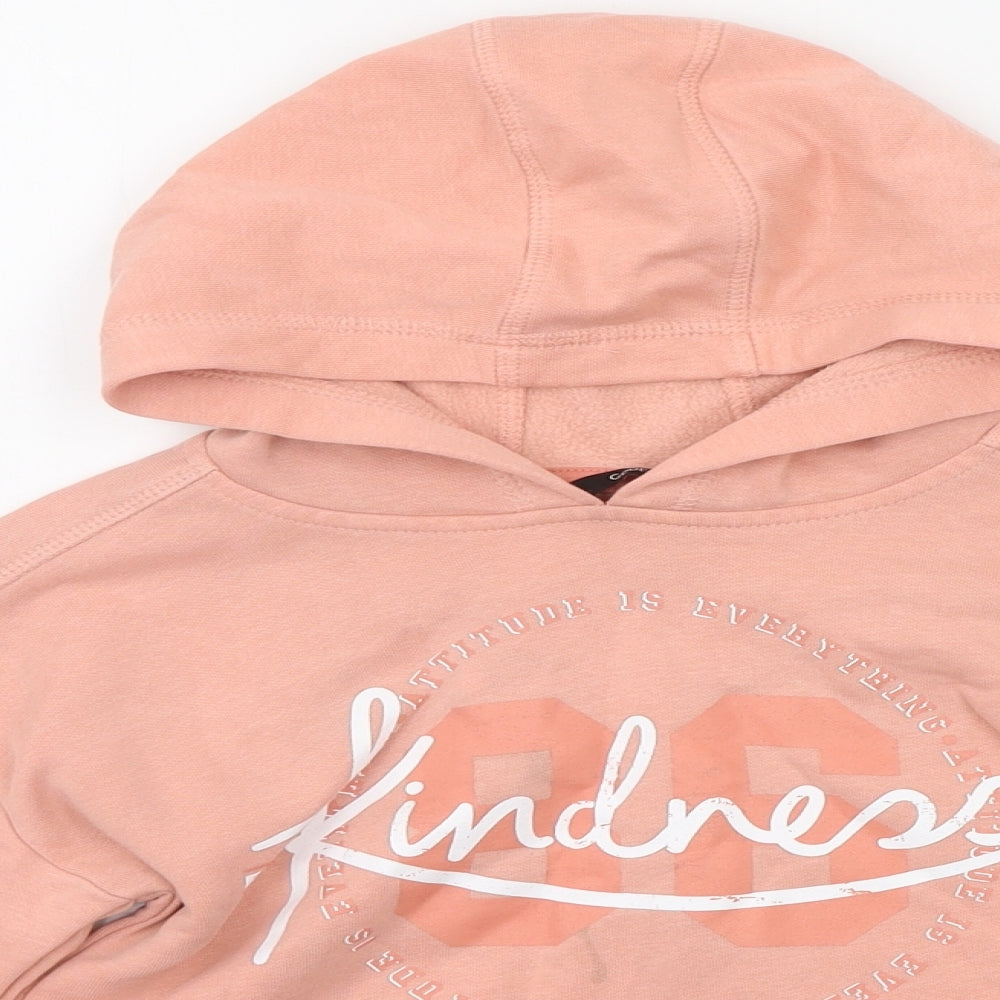 George Girls Orange   Pullover Hoodie Size 7-8 Years