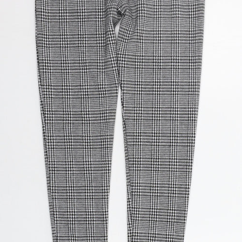Matalan Girls Grey Check  Jegging Trousers Size 13 Years