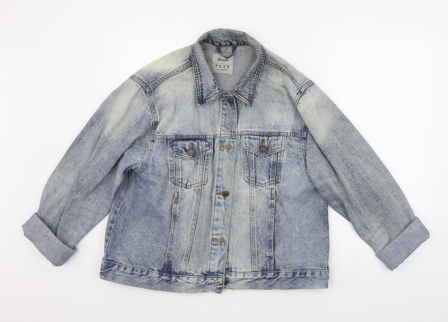deniem co Womens Blue   Jacket Coat Size 18