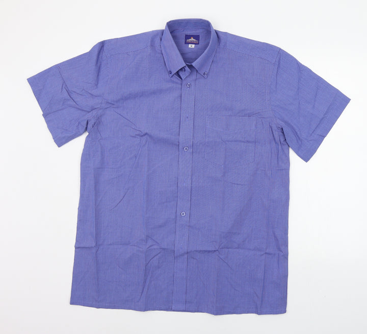 Portwest Mens Blue    Button-Up Size M