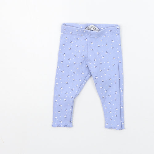 Primark Baby Blue Geometric  Jogger Trousers Size 6-9 Months