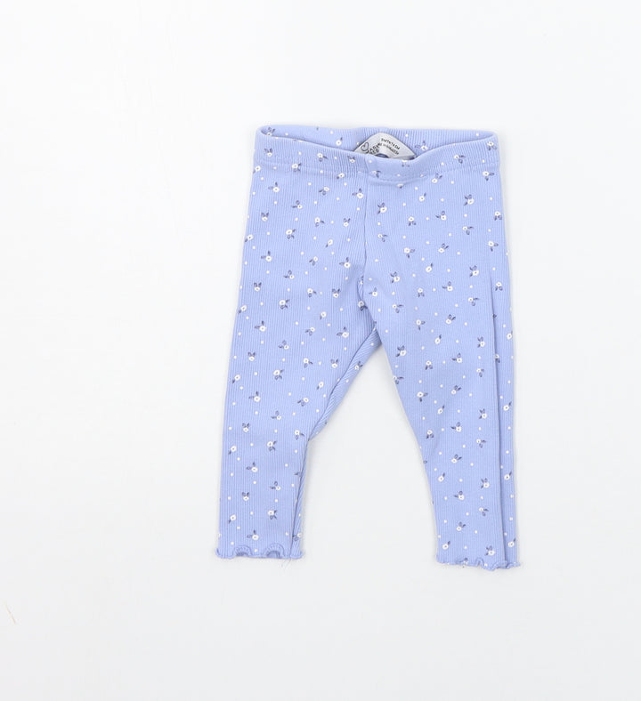 Primark Baby Blue Geometric Jogger Trousers Size 6-9 Months