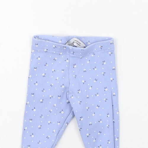 Primark Baby Blue Geometric  Jogger Trousers Size 6-9 Months