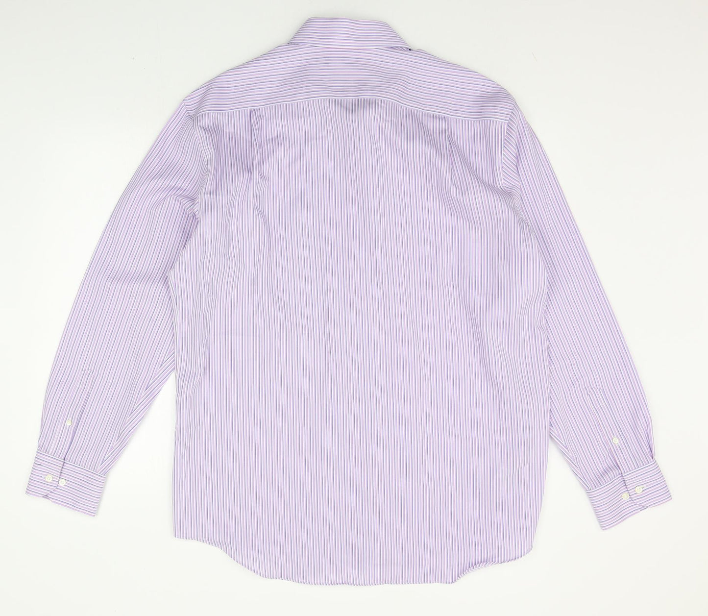 Marks and Spencer Mens Purple    Button-Up Size 16.5