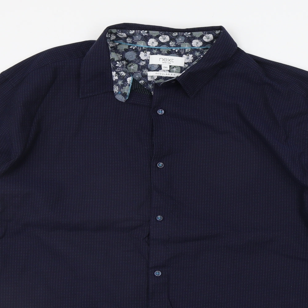 NEXT Mens Blue    Button-Up Size 2XL