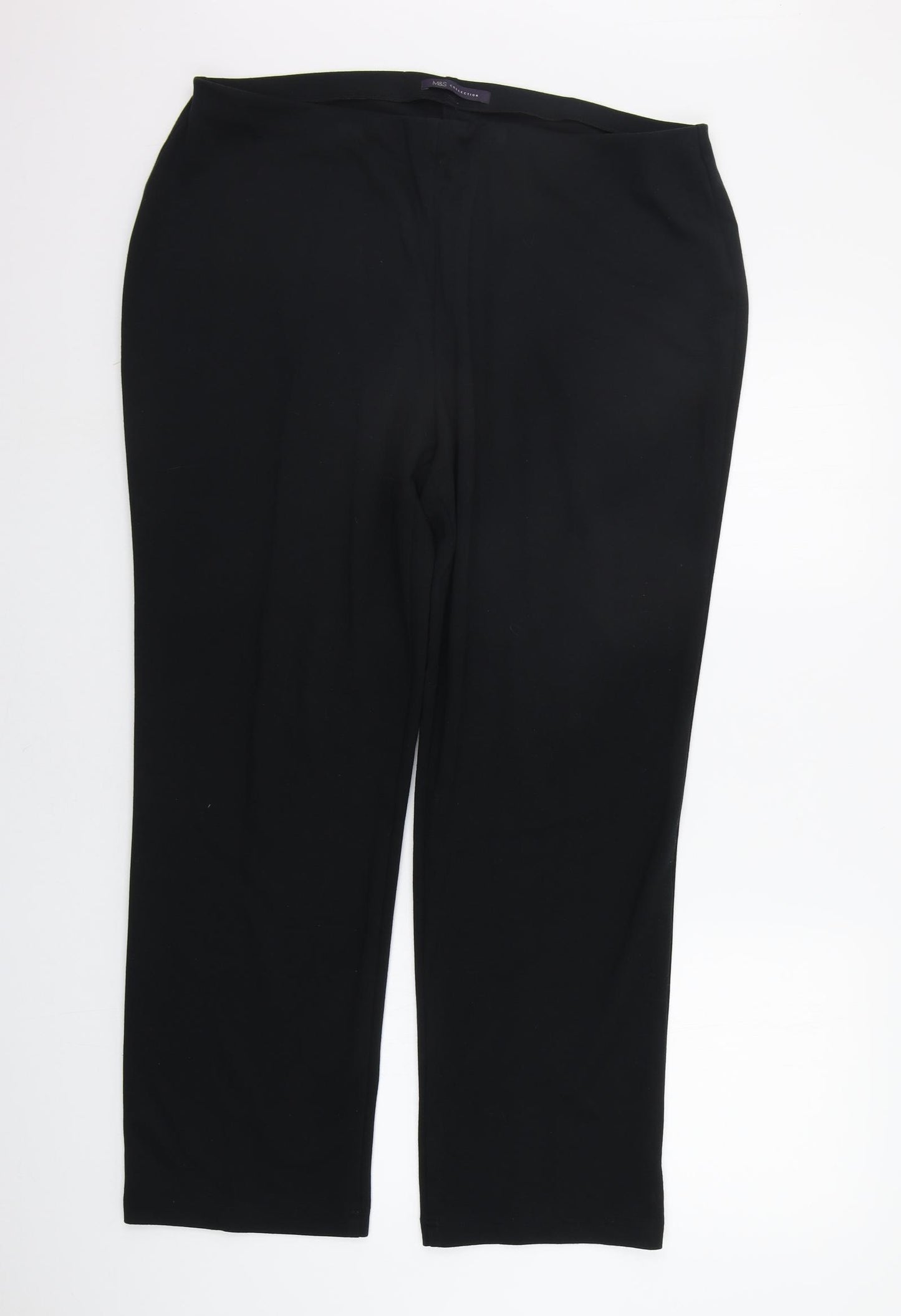 Marks and Spencer Womens Black   Jegging Trousers Size 18 L28 in