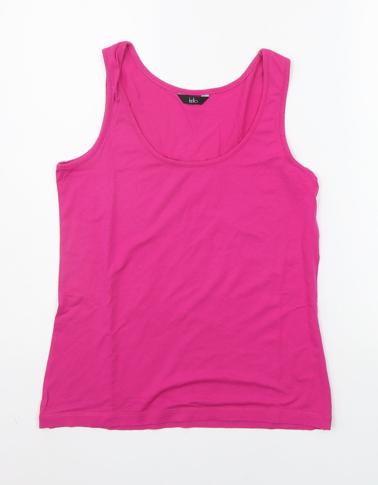 Kello Womens Pink   Basic Tank Size 12