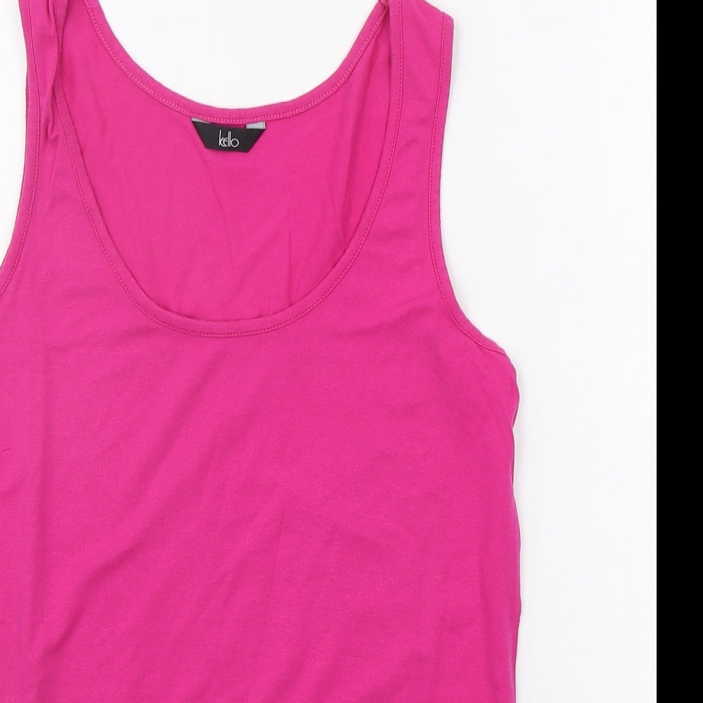 Kello Womens Pink   Basic Tank Size 12