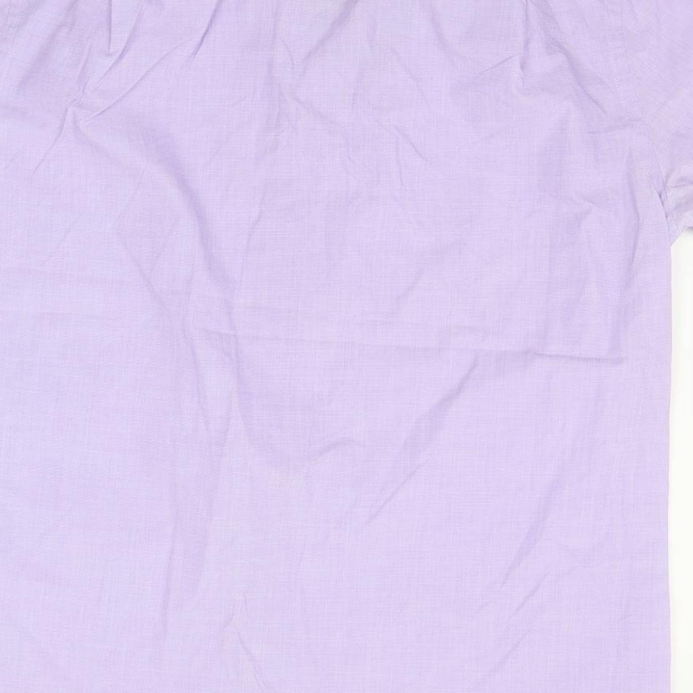 Marks and Spencer Womens Purple   Basic Button-Up Size 16
