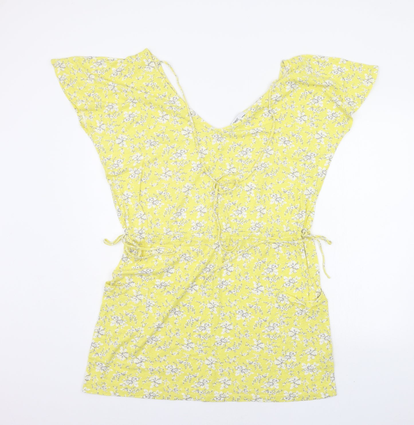 NEXT Womens Yellow Floral  A-Line  Size 14