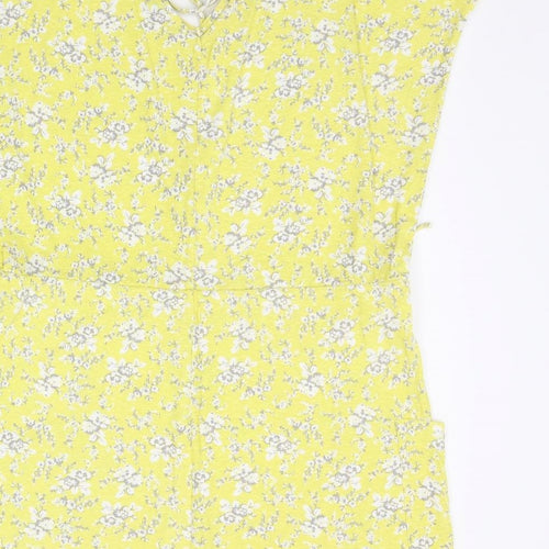 NEXT Womens Yellow Floral  A-Line  Size 14