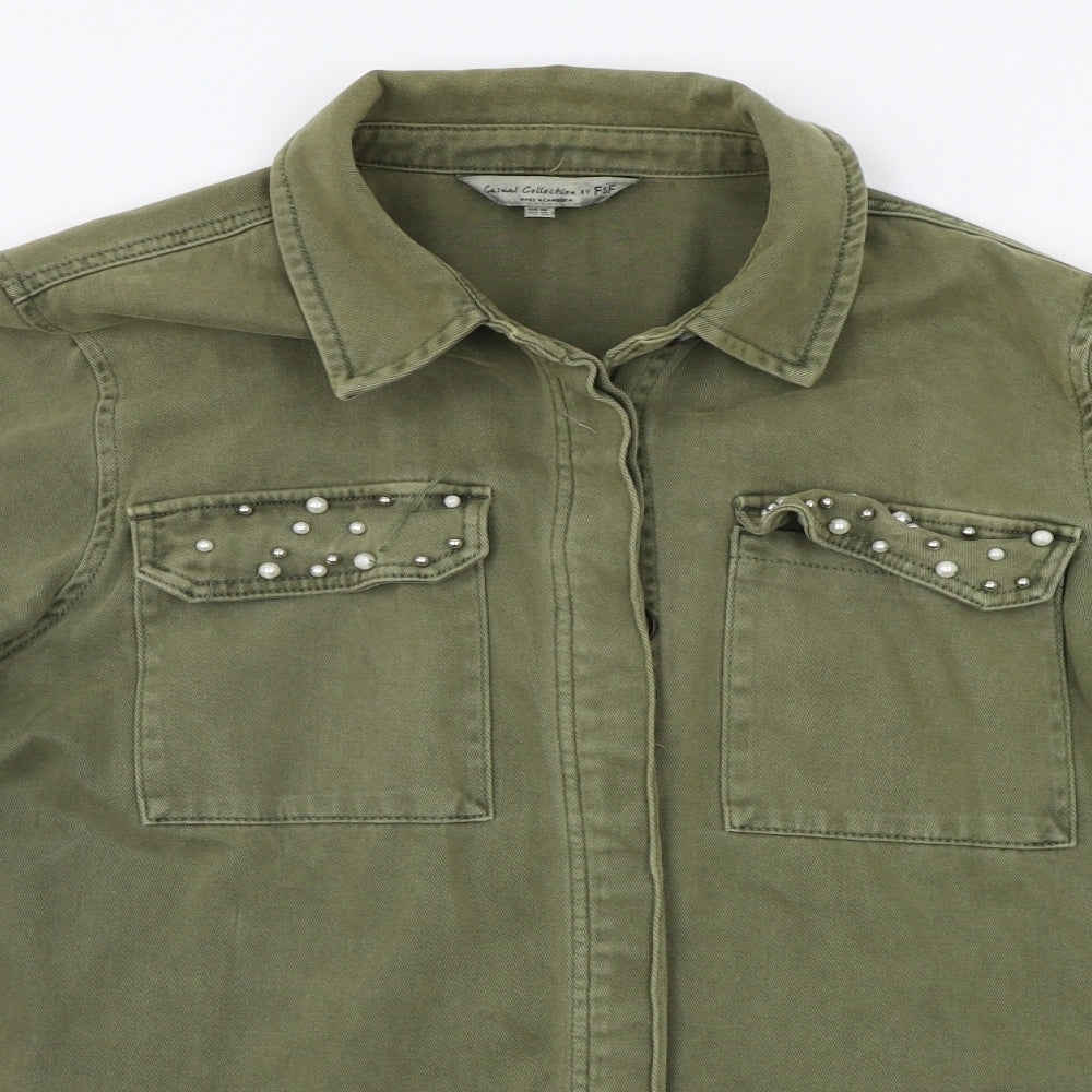 F&F Womens Green   Jacket Coat Size 18