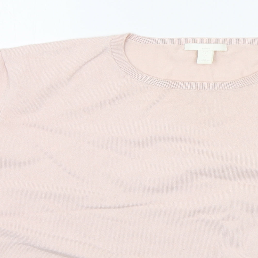 H&M Womens Pink   Pullover Jumper Size L