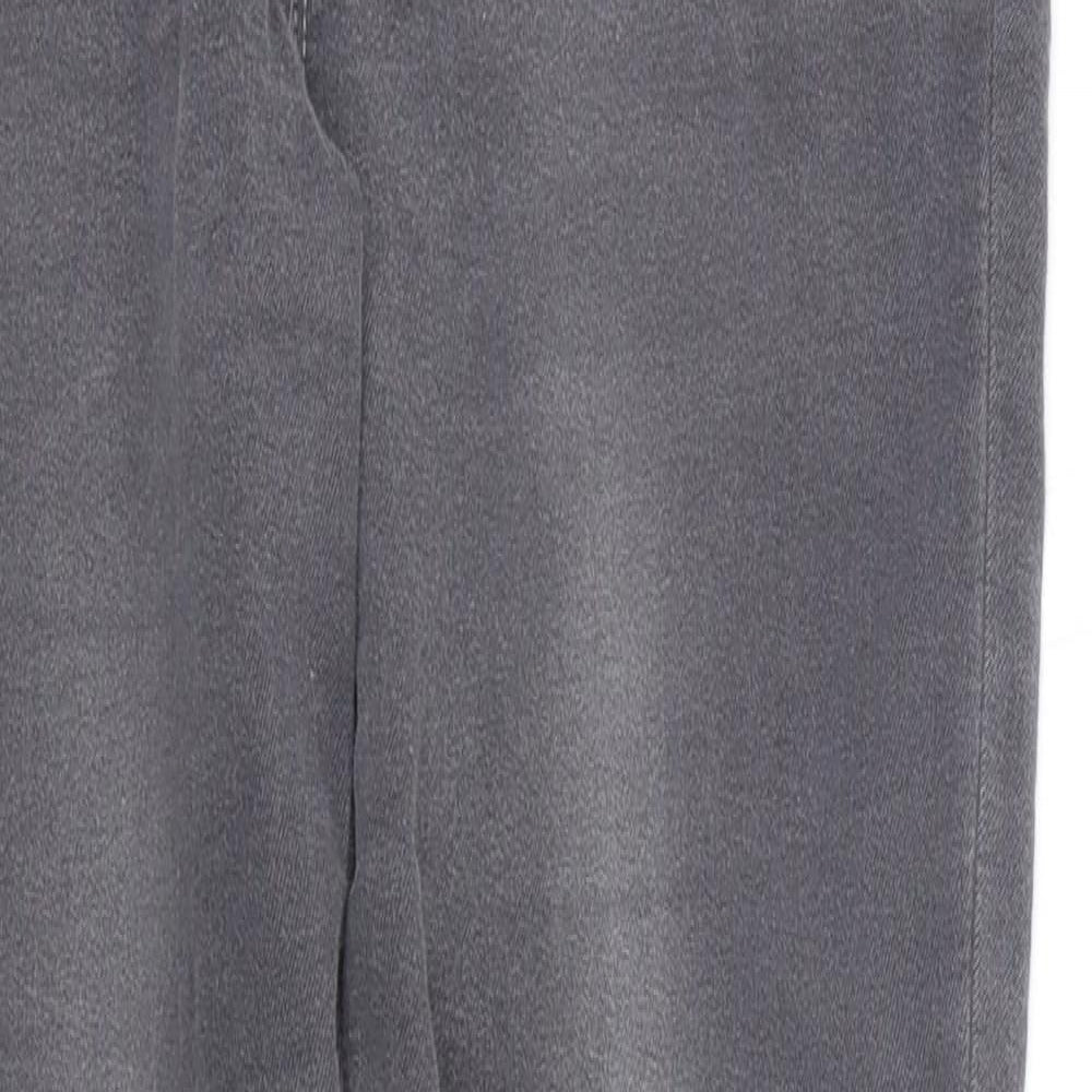 Peacocks Womens Grey   Straight Jeans Size 10 L25 in