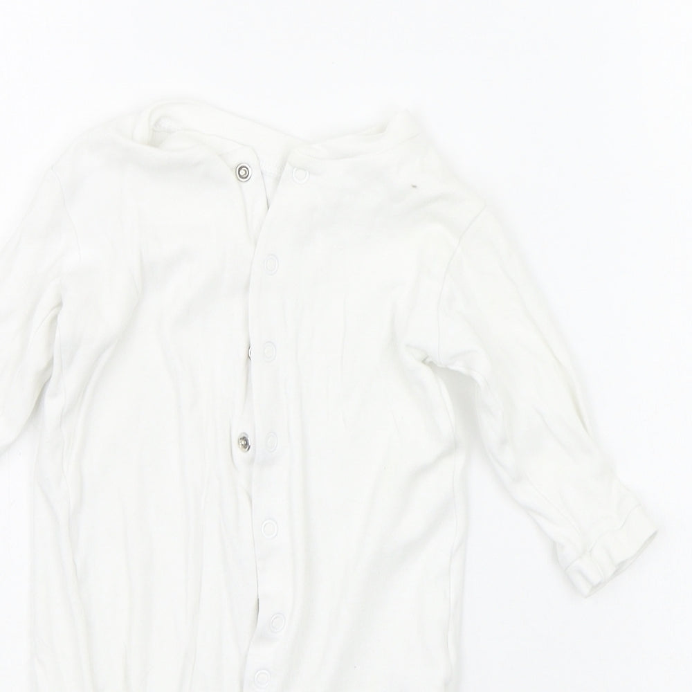 George Baby White   Babygrow One-Piece Size 6-9 Months