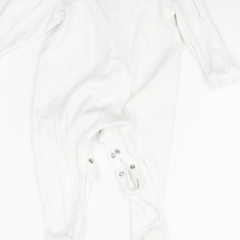 George Baby White   Babygrow One-Piece Size 6-9 Months