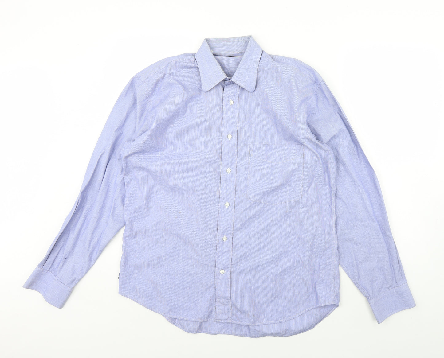 Kurt Geiger Mens Blue    Dress Shirt Size 40