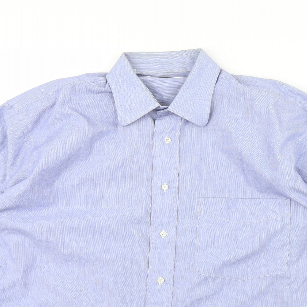 Kurt Geiger Mens Blue    Dress Shirt Size 40