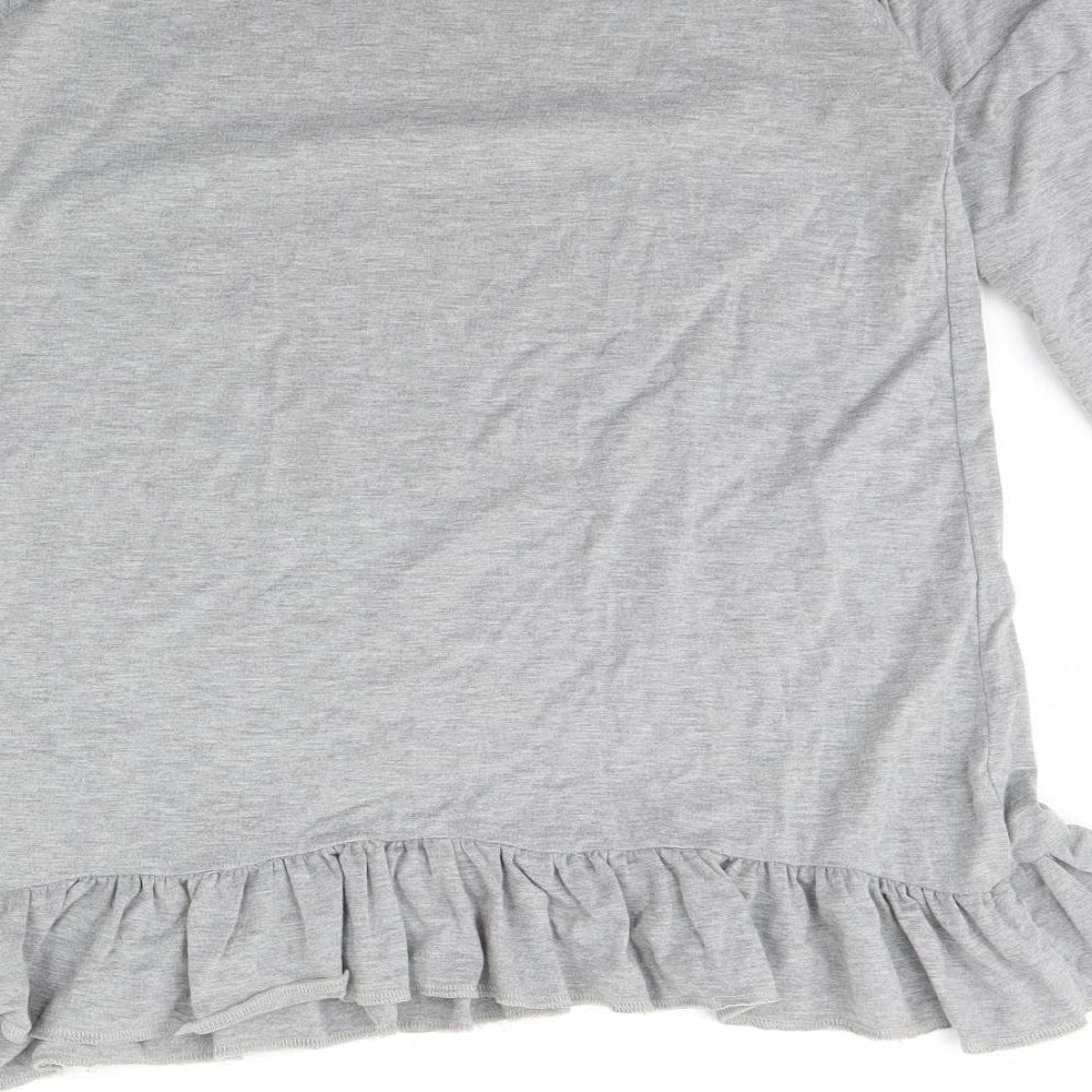 love pink lilly Girls Grey   Basic Blouse Size 13 Years